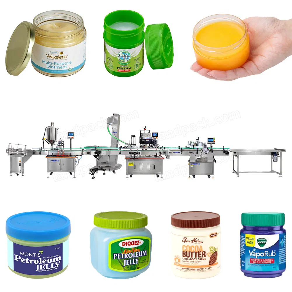 Automatic Single Head Gear Pump Filler Vaseline Petroleum Jelly Liquid Bottle Filling Capping and Labeling Machine