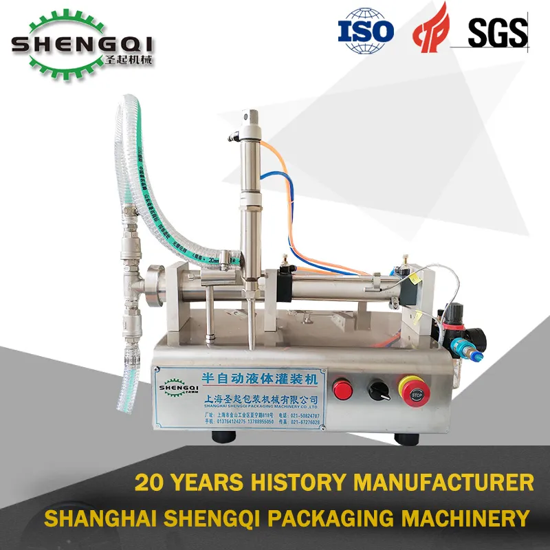 Factory Low Price Semi Automatic Liquid Water Drinking Spice Oil Soy Sauce Milk Vinegar Jam Jelly Shampoo Cup Bottle Filling Machine