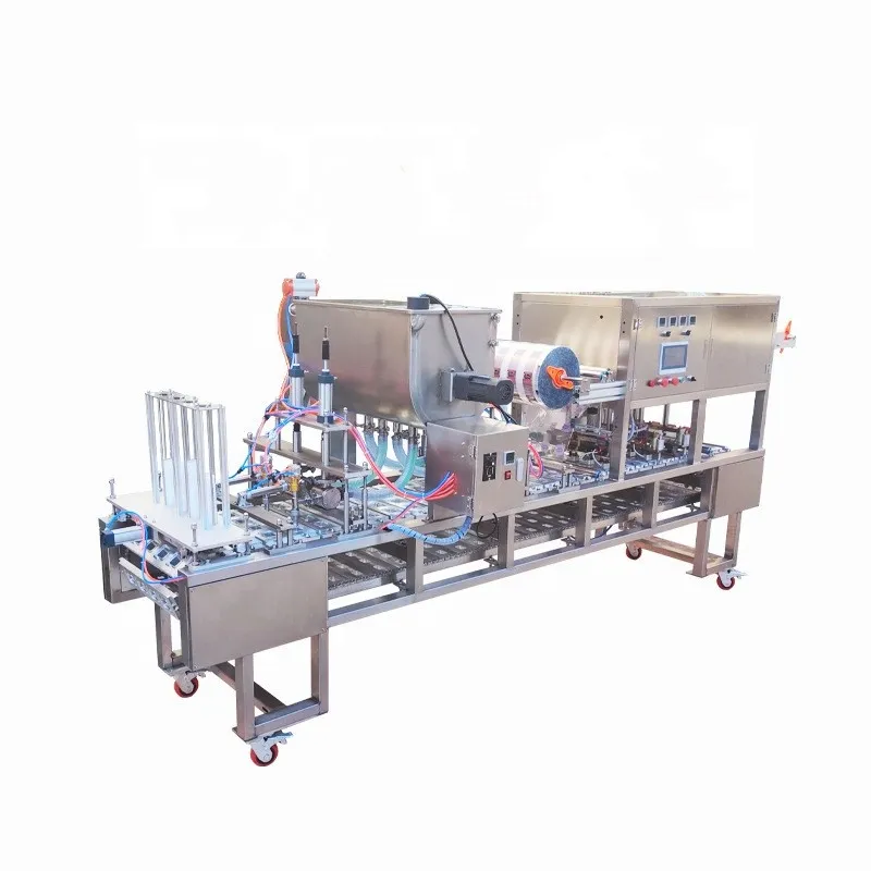 Full Automatic Cup Filling and Sealing Machine for Jelly Yogurt Sauce Milk Water