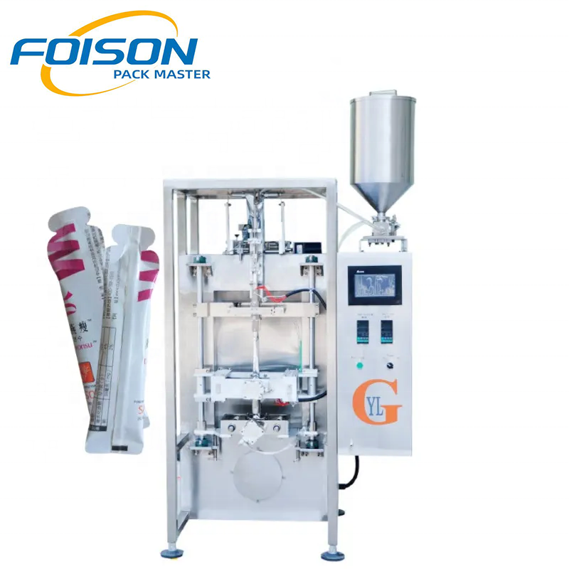 Fully Automatic Liquid Jelly Honey Juice Irregular Shape Sachet Filling Packaging Machine