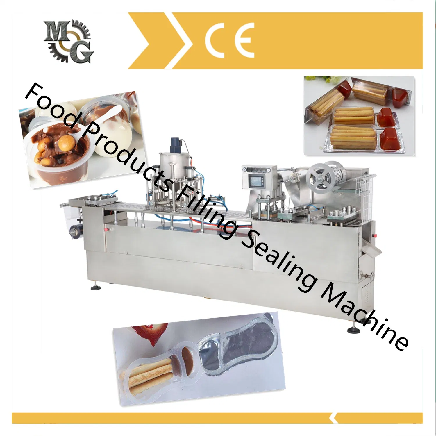 Jelly Cup Filling and Sealing Packing Machine