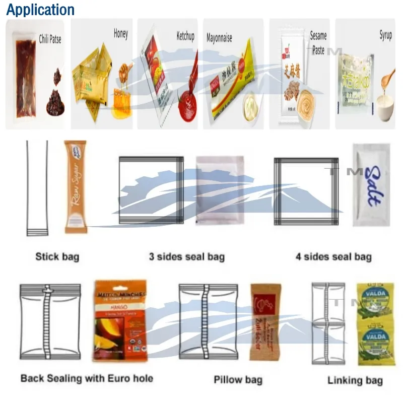 Jelly Milk Ketchup Multifunctional Small Sachet Filling and Sealing Vertical High Quality Drinking Water Packing Machine