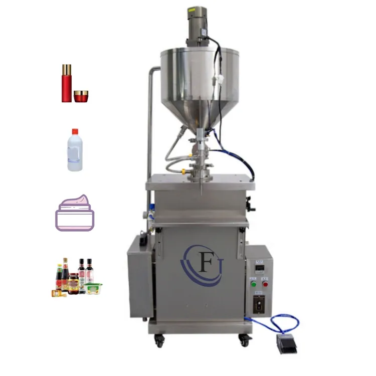 Jinfeng Filling Machine Diary Cream Jelly Honey Mixing Filler Semi Automatic Filling Machine